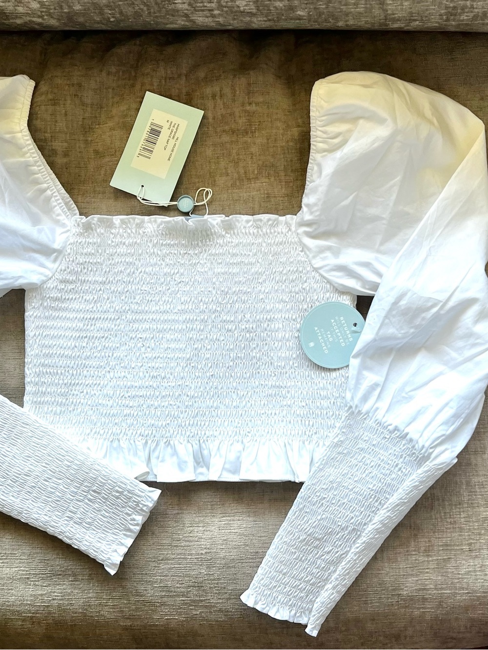 Hill House Home The Grace Nap Top White Size M NWT